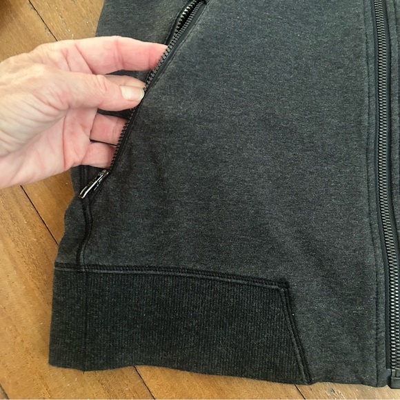 Lululemon Cross Cut Hoodie Heathered Black - Picture 5 of 12